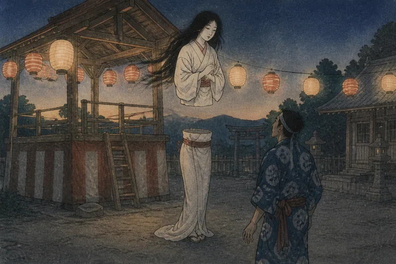 上半身だけの幽霊のイメージ挿絵