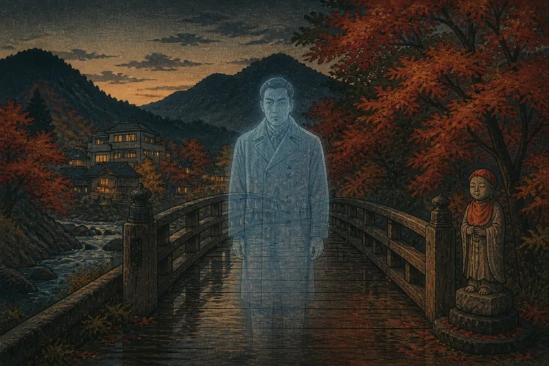 定山渓大橋の幽霊のイメージ挿絵
