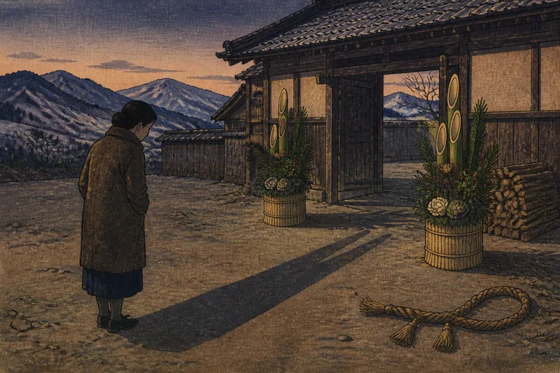 鬼北町の門松禁忌と正月の急死のイメージ挿絵