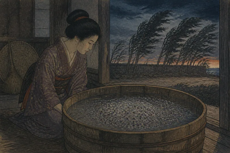 難産の末に生まれた蛙の卵のイメージ挿絵