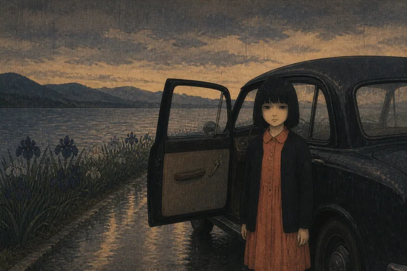 神楽女湖の迷子の少女のイメージ挿絵