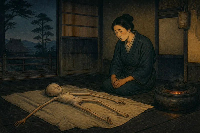 福津の怪物と毛深い死児のイメージ挿絵