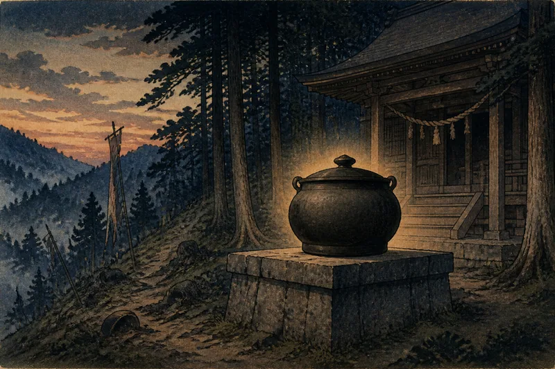 金山様の釜のイメージ挿絵