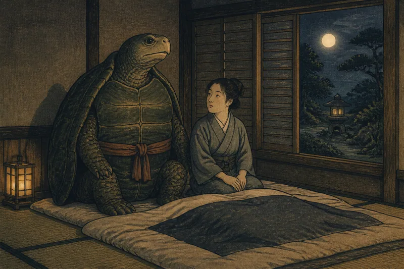上田の大亀の夜通いのイメージ挿絵