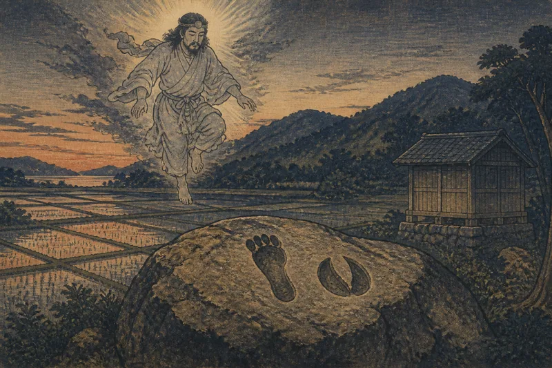 竹原の神の米拾い跡のイメージ挿絵