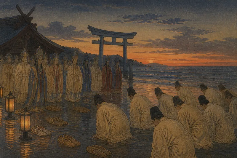 神在月と神迎え神事のイメージ挿絵