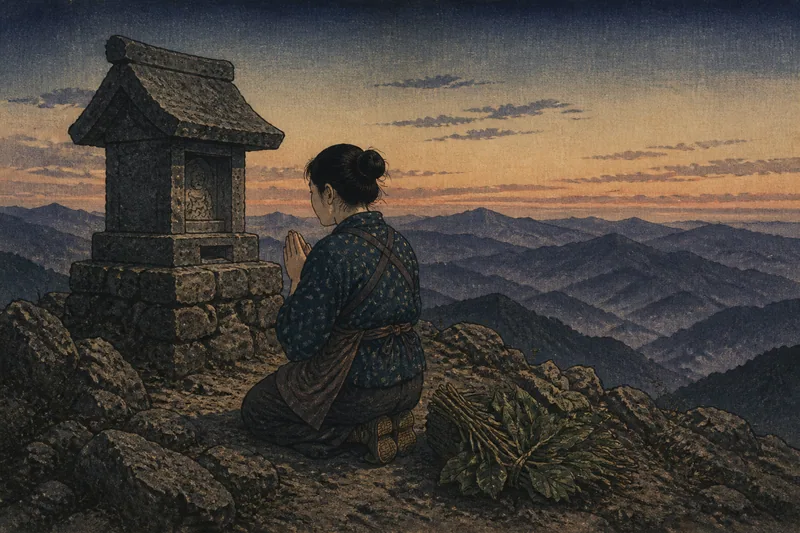 鹿獄山の山の神のイメージ挿絵