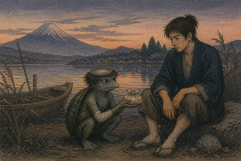 富士河口湖の河童膏の秘伝のイメージ挿絵