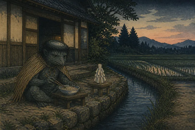菊池の河童もてなし素麺のイメージ挿絵