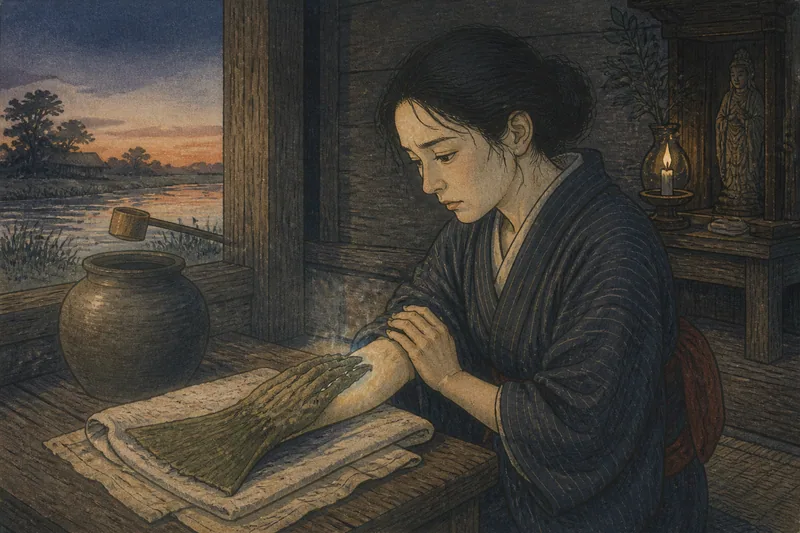 美里の河童の手の病治しのイメージ挿絵