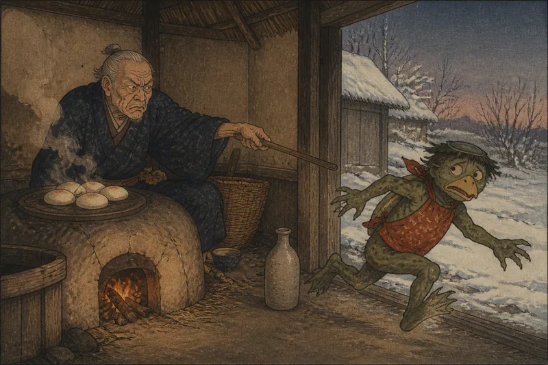 庄内の河童と元日の福瓶のイメージ挿絵
