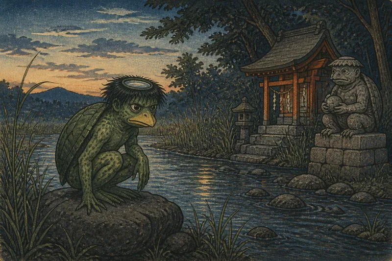 河童淵のイメージ挿絵