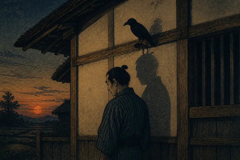 下関の人の死と一羽のカラスのイメージ挿絵