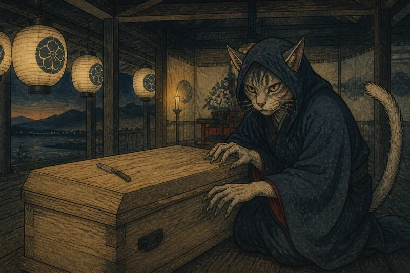 八幡浜の亡骸をさらうカシャのイメージ挿絵