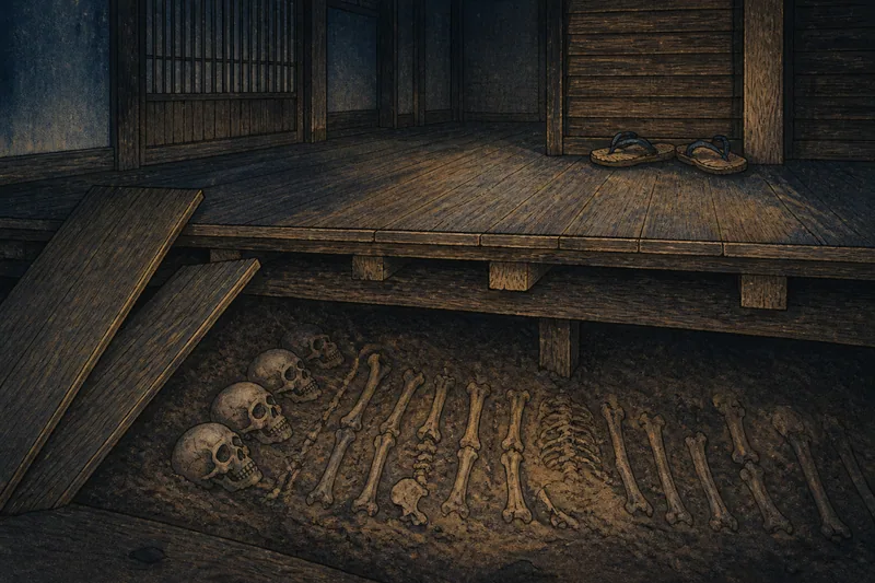 死骨の家相と相次ぐ死のイメージ挿絵