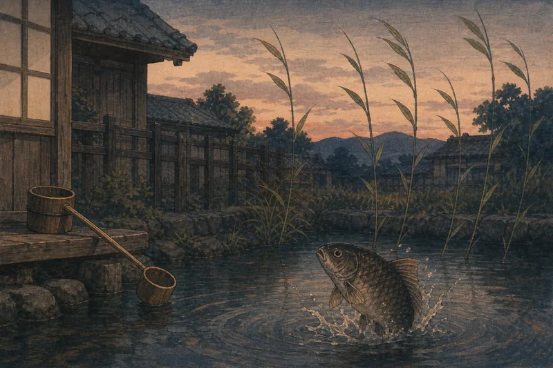 産湯の池の片葉の葦のイメージ挿絵