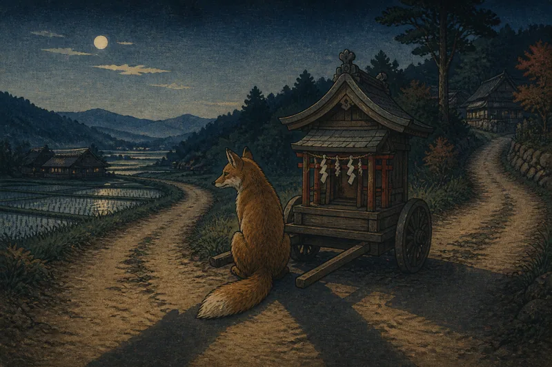伊那の稲荷移しの化かしのイメージ挿絵