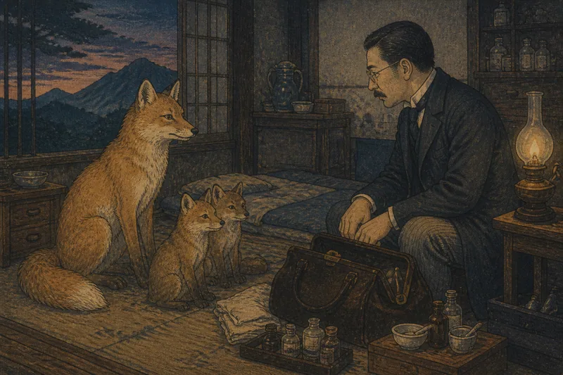 石巻の狐の双子と消えた屋敷のイメージ挿絵