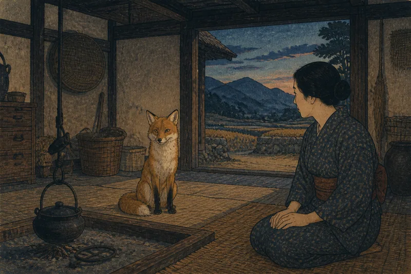 琴浦の狐憑きイズラのイメージ挿絵