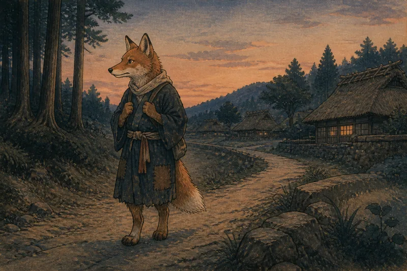 遠野の狐化かし九つの体験のイメージ挿絵