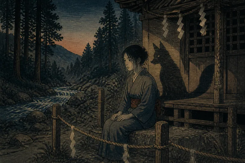 売木の狐憑き語りのイメージ挿絵