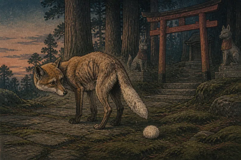 狐の毛玉のイメージ挿絵