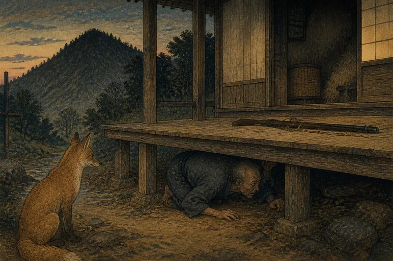 塙の鉄砲で解けた狐憑きのイメージ挿絵