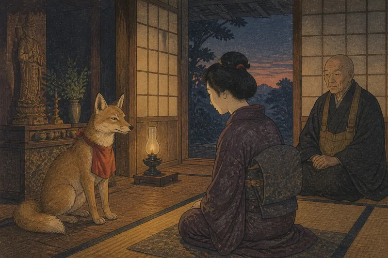 防府の眷属となる狐憑きのイメージ挿絵