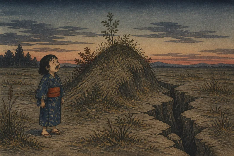 子泣き塚のイメージ挿絵