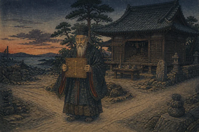 唐津の方角を司る金神のイメージ挿絵