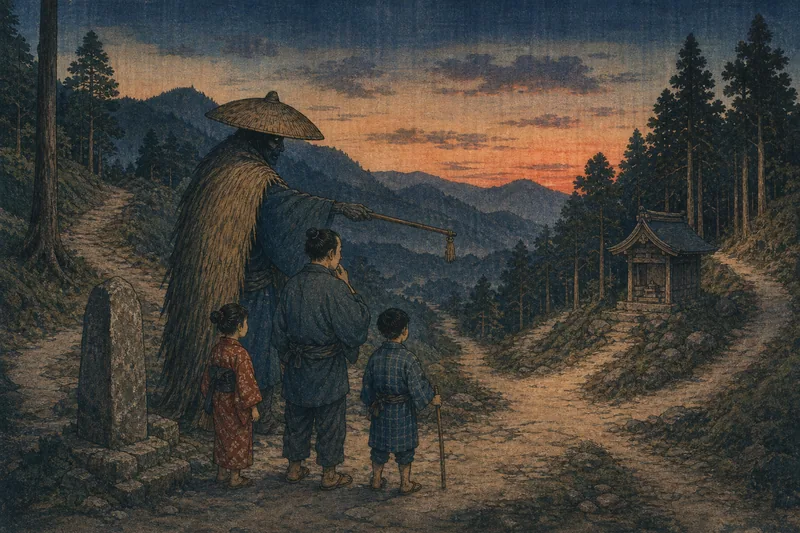 山北のコンジンの方位祟りのイメージ挿絵