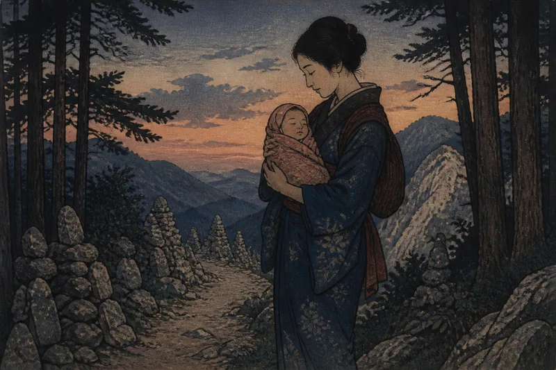 子坂峠のイメージ挿絵