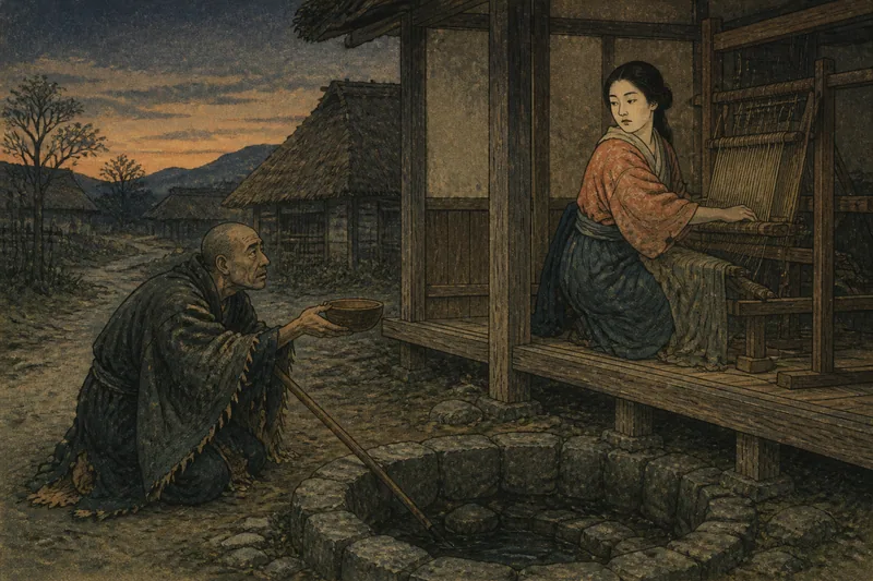 郡山の水を断つ弘法大師のイメージ挿絵
