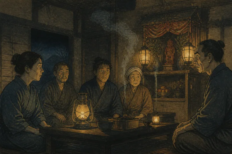 庚申の晩の徹夜のイメージ挿絵