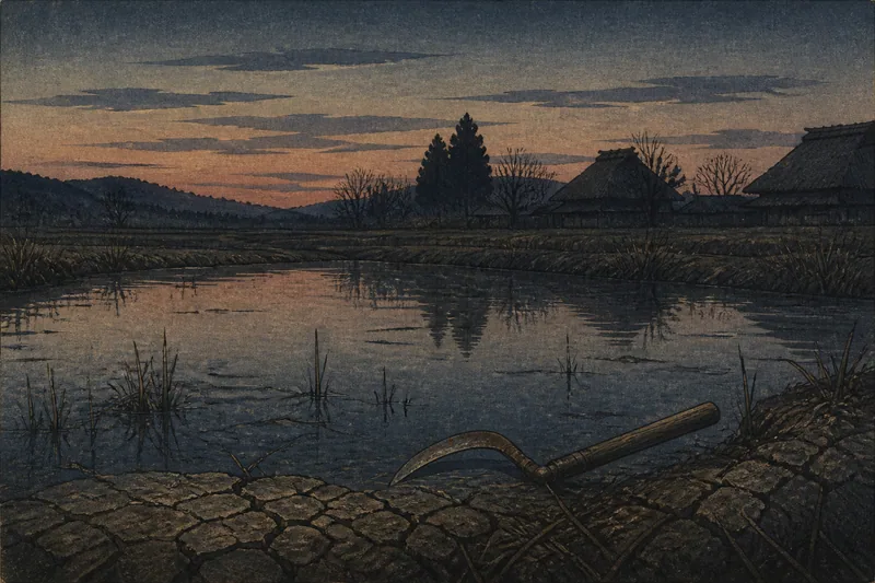 水争いの果ての首切田のイメージ挿絵