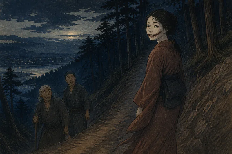 口が耳まで裂けた人のイメージ挿絵