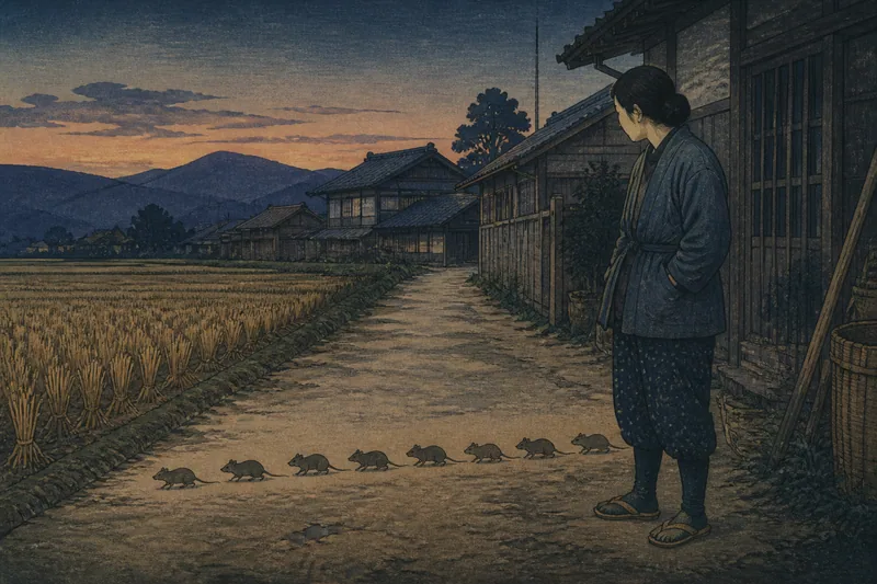 宮田村の一人だけ見たクダの列のイメージ挿絵
