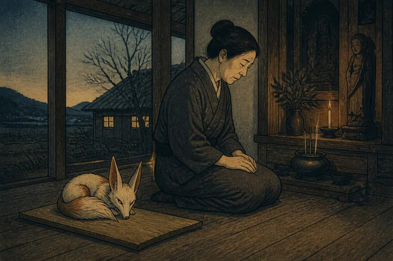 豊丘のクダ憑きと加持祈祷のイメージ挿絵