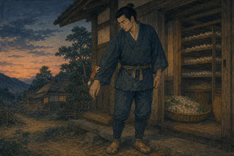 上野原の持筋に憑くクダ狐のイメージ挿絵
