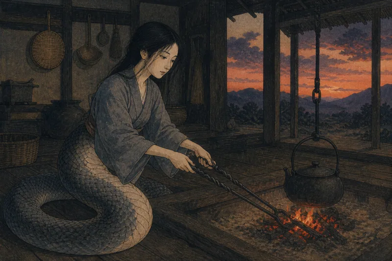 薩摩川内の左右ねじり火箸のイメージ挿絵