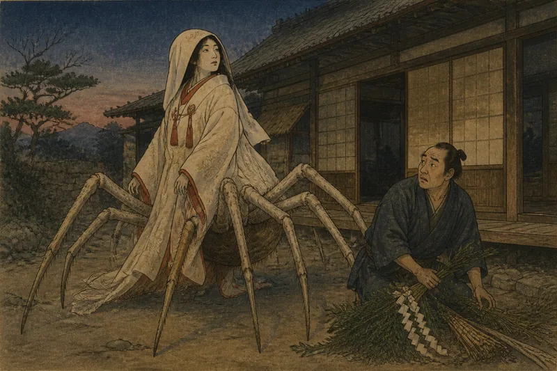 蜘蛛女房のイメージ挿絵