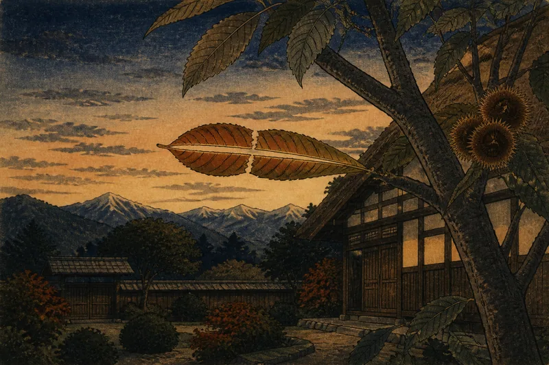 高山市の西向き栗葉の往生のイメージ挿絵