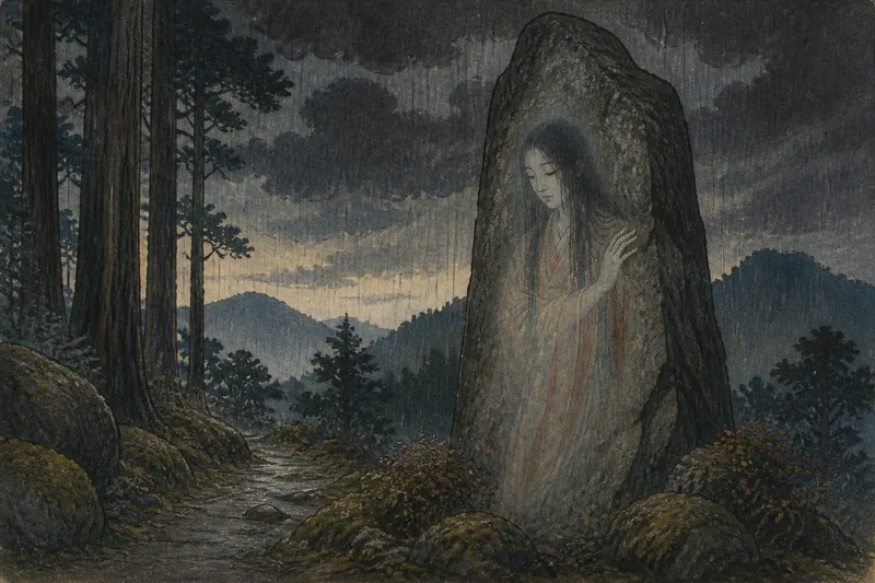 黒岳の女郎石のイメージ挿絵