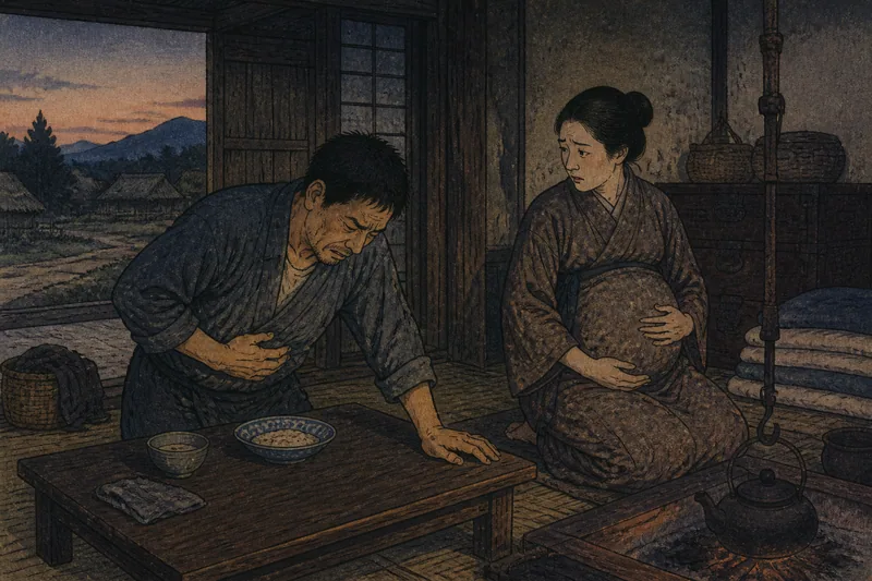 いわきの妊娠四度の夫の不調のイメージ挿絵