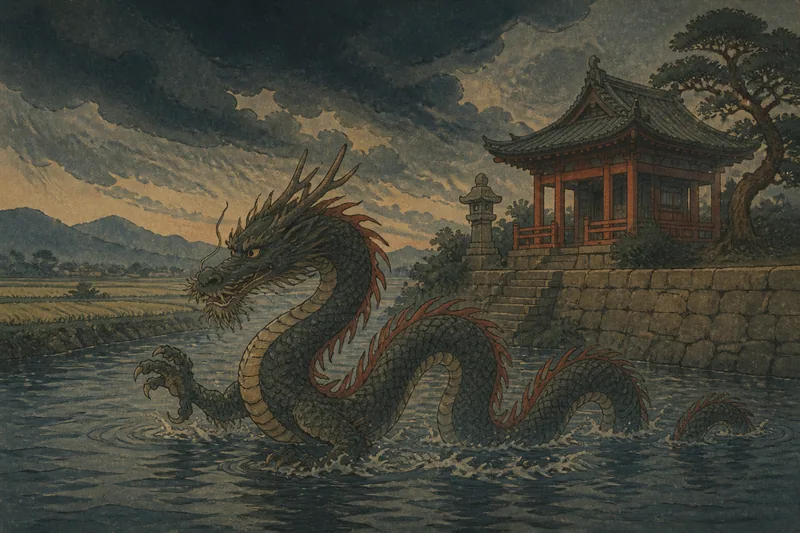 中国の竜のイメージ挿絵