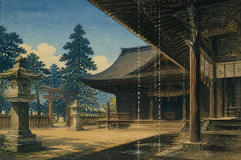 毎日社壇の雨のイメージ挿絵