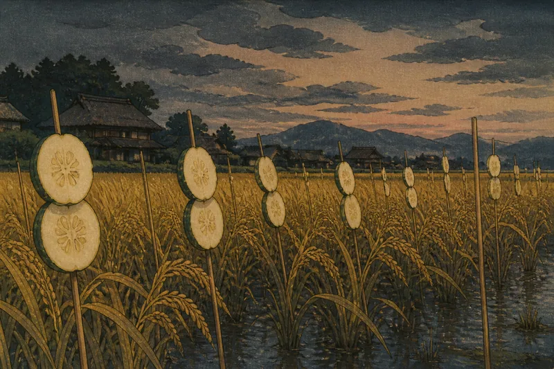 夕顔の風除けのイメージ挿絵