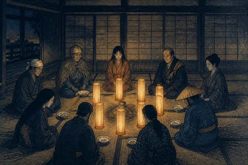 三沢市の八皿魔除けのイメージ挿絵