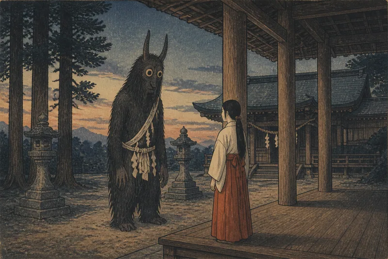 大崎市の巫女が出会う魔物のイメージ挿絵