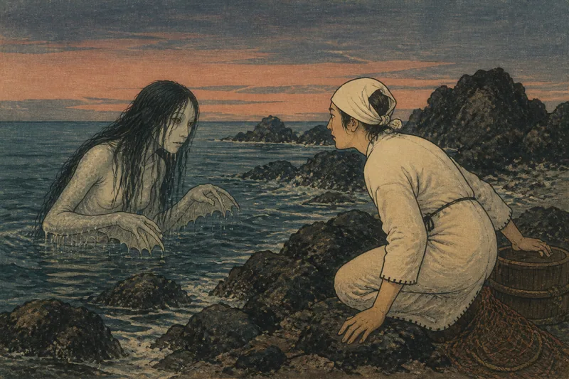 海女の黒糸避けのイメージ挿絵